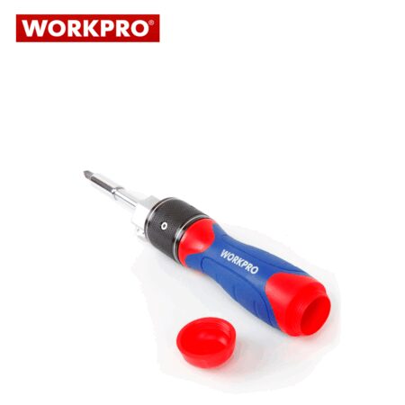 Комплект тресчота ръкохватка Dual-drive с накрайници 28 части / Workpro W021179 / 4