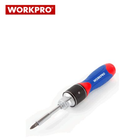Комплект тресчота ръкохватка Dual-drive с накрайници 28 части / Workpro W021179 / 5