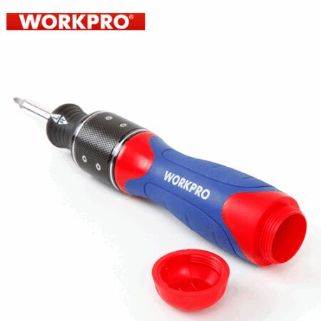 Комплект тресчота ръкохватка Dual-drive с накрайници 32 части / Workpro W021407 / 3