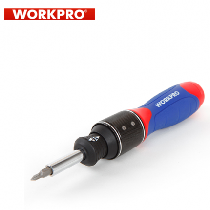 Комплект тресчота ръкохватка Dual-drive с накрайници 32 части / Workpro W021407 /