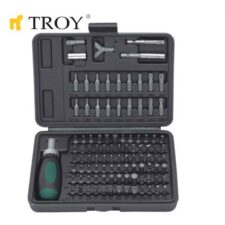 Комплект тресчота ръкохватка с накрайници 101 части  / TROY 22309 /