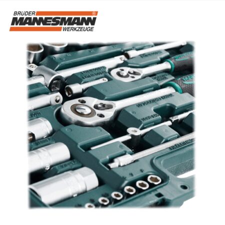 Комплект тресчотки с вложки и ключове- 82 части / Mannesmann 29112 / 2