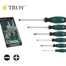 Комплект усилени отвертки  / TROY 22304 /