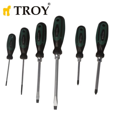 Комплект усилени отвертки / TROY 22304 / 4