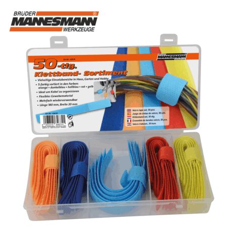 Комплект велкро ленти за кабели 50 броя / Mannesmann 42610 / 3