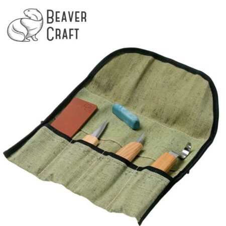 Комплект за дърворезба 3ножа / BeaverCraft S17 / 2