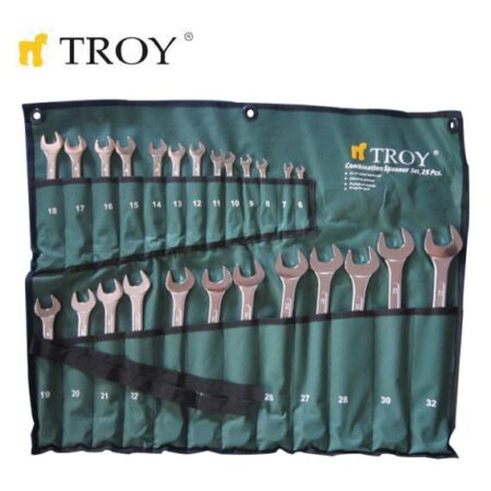 Комплект звездогаечни ключове, 25 части / TROY 21525 / 4