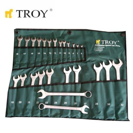 Комплект звездогаечни ключове, 25 части / TROY 21525 / 1