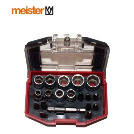 Комплект накрайници и вложки, 19 части / Meister 3384300/ 3