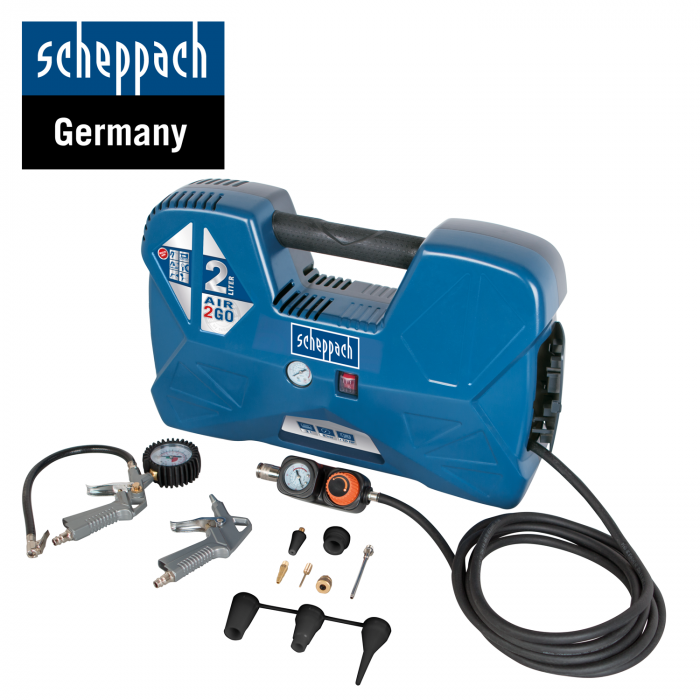 Компресор за въздух 2Л, 8bar Scheppach AIRCASE / 5906118901 / 2