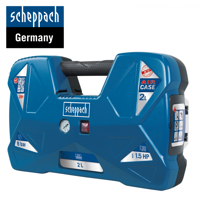 Компресор за въздух 2Л, 8bar Scheppach AIRCASE / 5906118901 / 1
