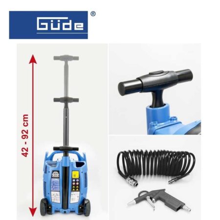 Безмаслен компресор за въздух 5л,10 bar GUDE AIRPOWER 200/10/5 TY / 50083 / 2