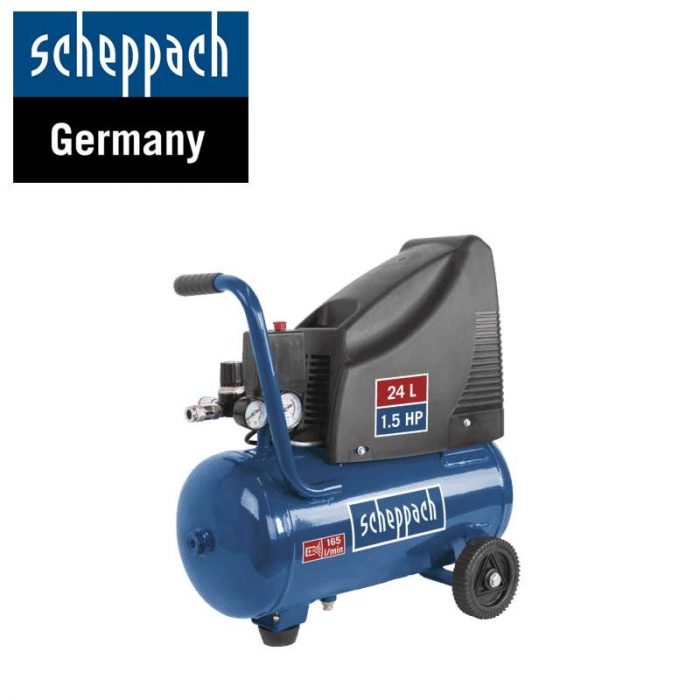 Компресор за въздух HC25o + 13 броя аксесоари / Scheppach 5906112904 / 1100W - 24L 1