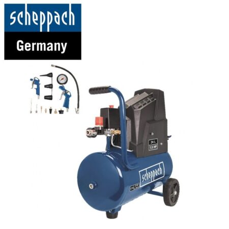 Компресор 24 Л Scheppach HC30o с аксесоари / 5906146901 / 1