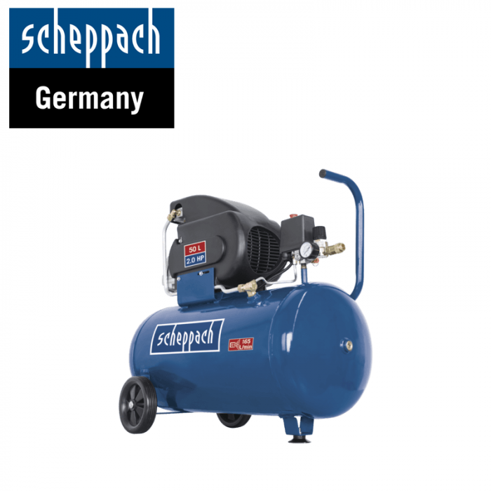 Компресор за въздух HC60 1500W 10bar / Scheppach 5906128901 / 50 Л 1