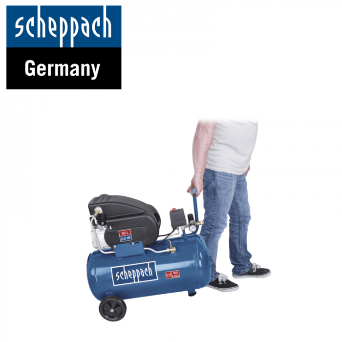 Компресор за въздух HC60 1500W 10bar / Scheppach 5906128901 / 50 Л 3