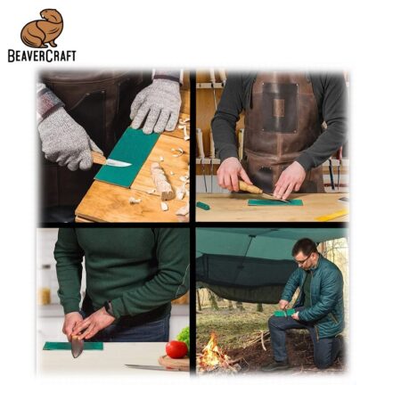Кожен строп с блокче полирпаста / BeaverCraft LS2P11 / 2