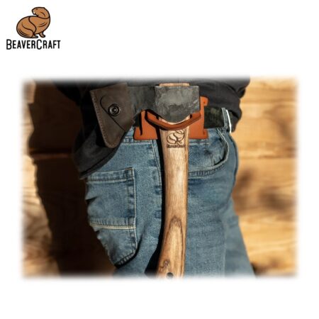Кожена халка за носене на брадва на колан / BeaverCraft LC_BO_01 / 2