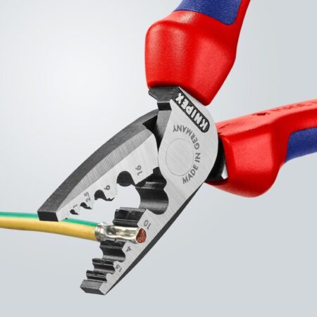 Кримперни клещи 180 мм / KNIPEX 9772180 / за втулки 2