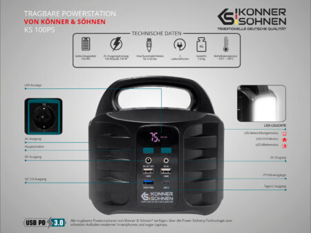 Портативна енергийна станция KS 100PS 3