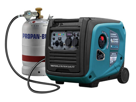 Тих Инверторен Генератор за ток на газ/бензин 4000W / KS 4000iEG S / 2