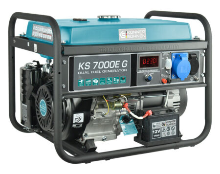 Генератор за ток на газ/бензин с AVR, 5500W, / KS 7000E G / 7