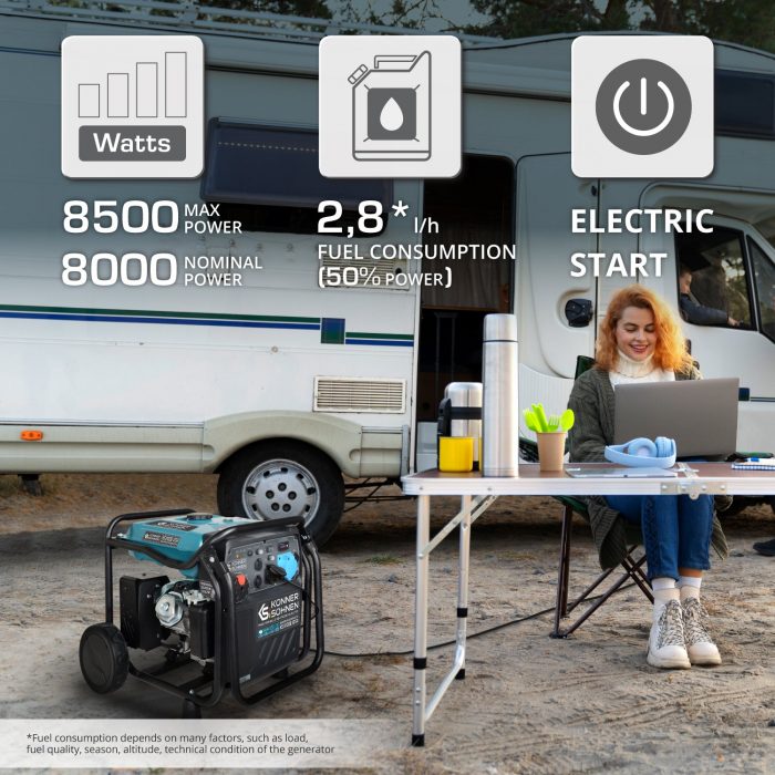 Инверторен генератор 8500W с възможност за ATS / KS 8100iE ATSR / 2