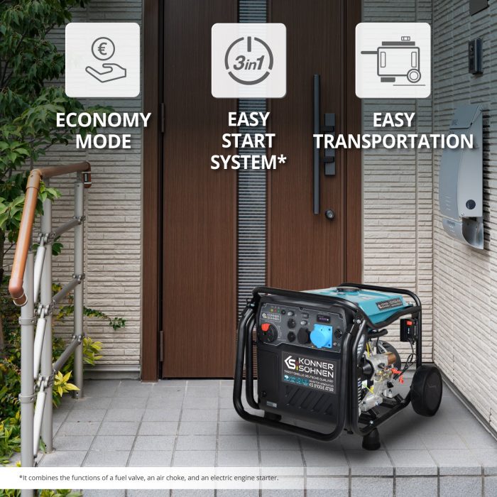 Инверторен генератор 8500W с възможност за ATS / KS 8100iE ATSR / 6
