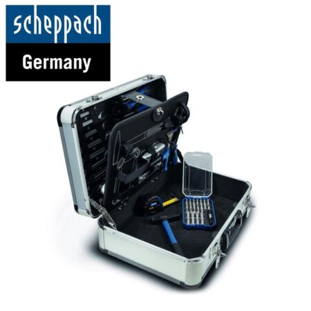 Алуминиев Куфар с ръчни инструменти 101 части Scheppach TB150 / 5909306900 / 4