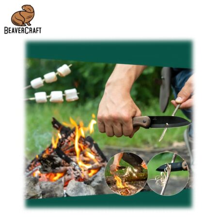 Ловджийски нож / Ловен нож / Риболовен нож / Нож за къмпинг / BeaverCraft BSH5 / 7
