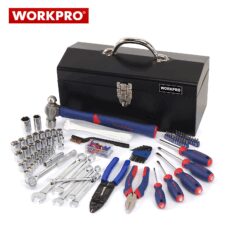 Метален куфар с инструменти за техници 160 части / Workpro W009027 /