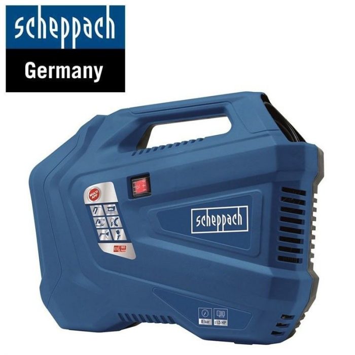 Мини компресор Airforce 3 / Scheppach 5906127901 / 1100W 3