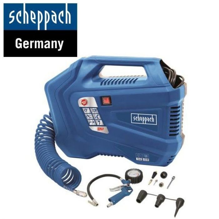 Мини компресор Airforce 3 / Scheppach 5906127901 / 1100W 1
