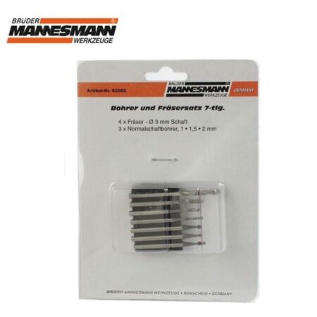 Мини накрайници за пробиване и шлайфане 7 части / Mannesmann 92562 / 2