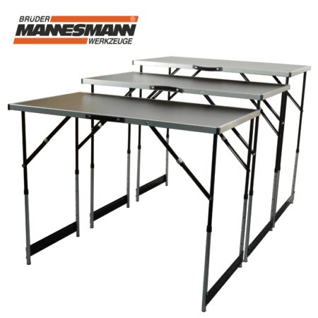 Мултифункционална сгъваема работна маса 3 части / Mannesmann 70113 / 2