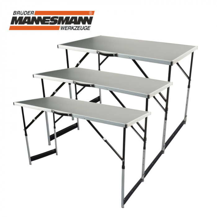 Мултифункционална сгъваема работна маса 3 части / Mannesmann 70113 / 3