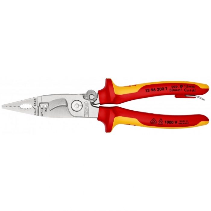 Мултифункционални Електричарски клещи / KNIPEX 1396200 T / 2
