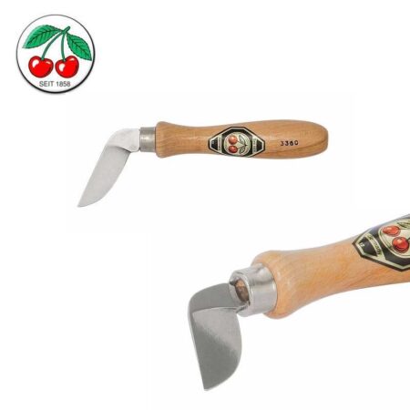 Нож за дърворезба, извит / Kirschen 3360000 / 2