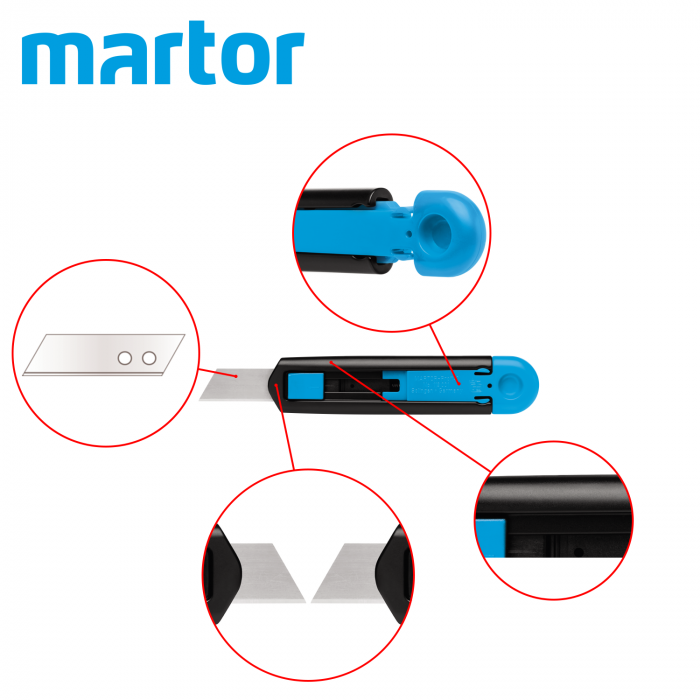 Обезопасен макетен нож SECUNORM PROFI40 / Martor 119001 / 1