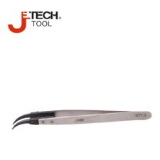 Пинсети с извит връх 130 мм / JeTech ETT-3 /