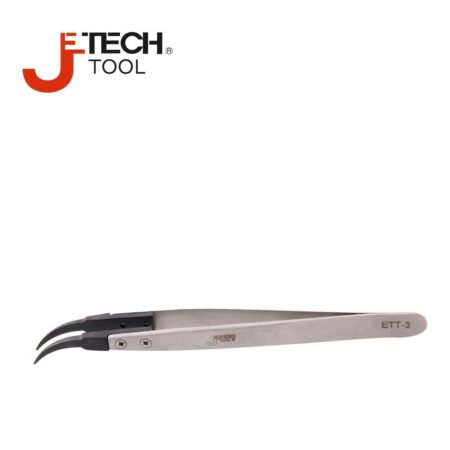 Пинсети с извит връх 130 мм / JeTech ETT-3 / 1