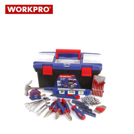 Пластмасов куфар с инструменти 170 части / Workpro W009002 / 1