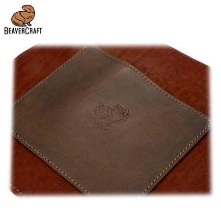Предпазен кожен нагръдник - дърворезбарски / BeaverCraft AP5 / 22 x 24 см 3