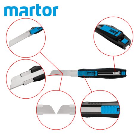 Професионален обезопасен макетен нож SECUNORM 380 / Martor 380001 / 5