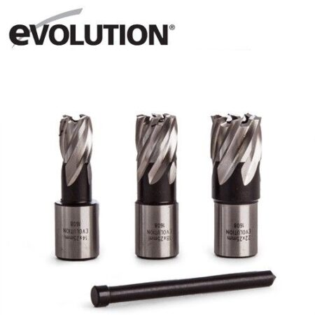 ПРОМОЦИЯ! Магнитна пробивна машина с фрезери EVOLUTION EVO42 / EVOLUTION 095-0004 / CUTTERKIT3S 3
