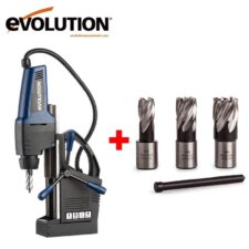 ПРОМОЦИЯ! Магнитна пробивна машина с фрезери EVOLUTION EVO42 / EVOLUTION 095-0004 / CUTTERKIT3S