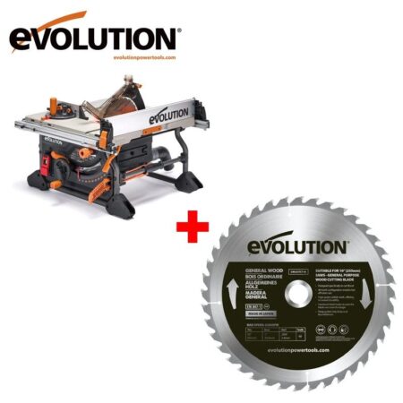 ПРОМОЦИЯ! Портативен настолен циркуляр R255TBL+ 220V-240V/50Hz EU (E034A) / Evolution 119-0013 / с диск GW255TCT-40-4657 1