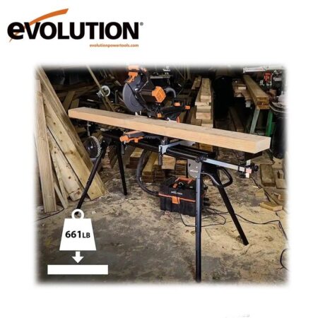 Работна маса за циркуляр за ъглово рязане с колела / EVOLUTION 005-0005 / 3