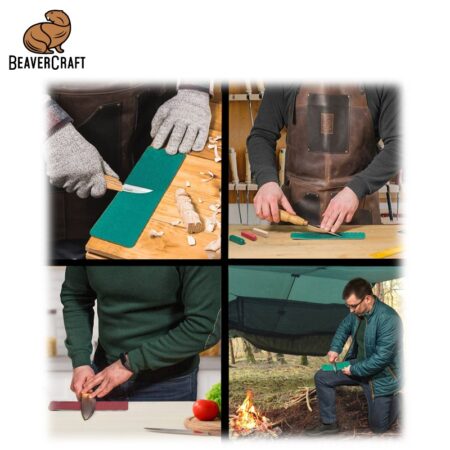Ремък - кожен, за заточване с блокчета полир P03 / BeaverCraft LS7P03 / 3