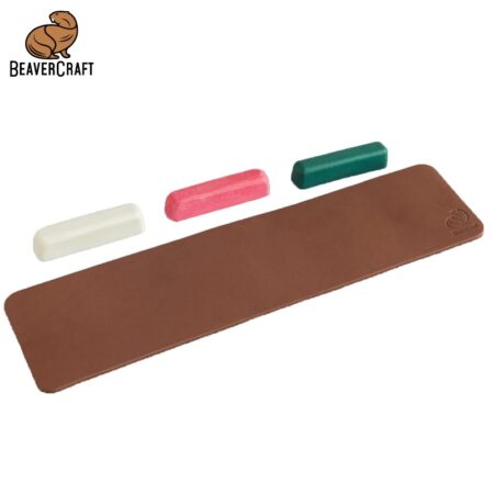 Ремък - кожен, за заточване с блокчета полир P03 / BeaverCraft LS7P03 / 1